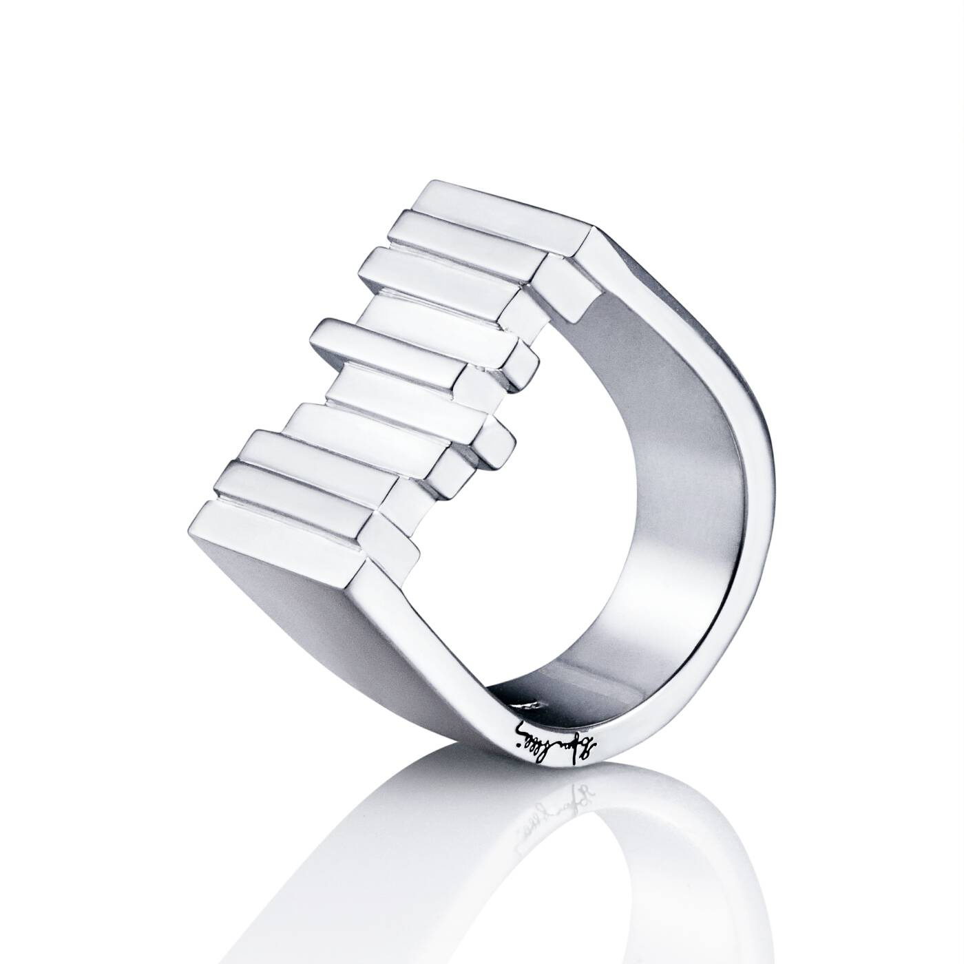 Stairway To Heaven Signet Ring Zilver