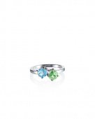 The Sea & I Ring Zilver Green Sapphire/Topaz  The Sea & I Ring Zilver Green Sapphire/Topaz