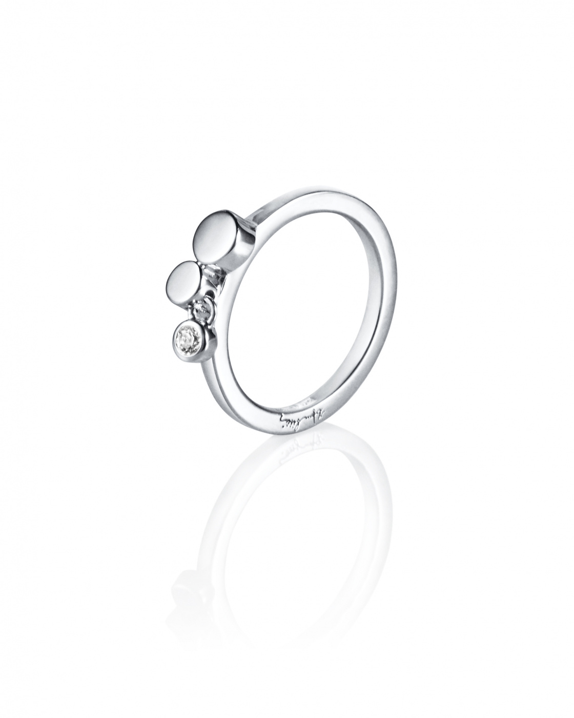 Little Champagne Ring Silver