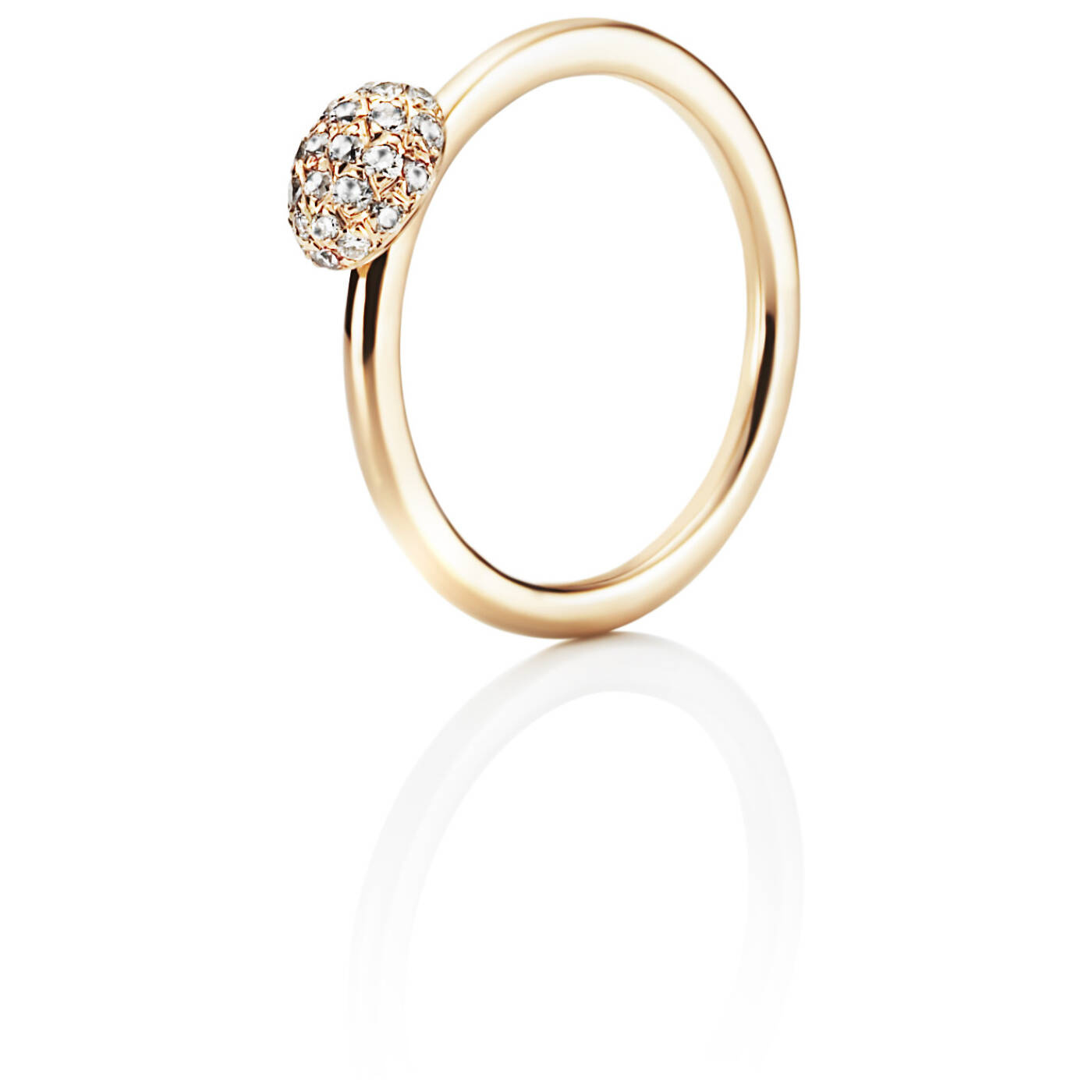 Love Bead - Diamonds Ring goud