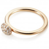 Love Bead - Diamonds Ring goud