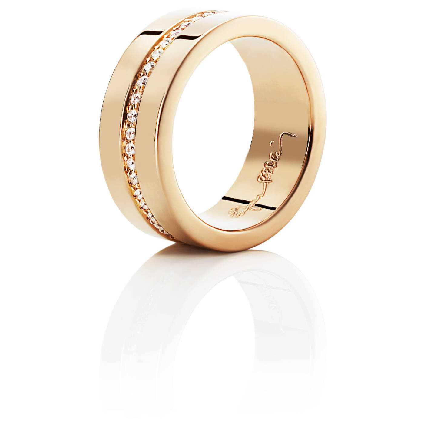 Wide & Stars Ring goud