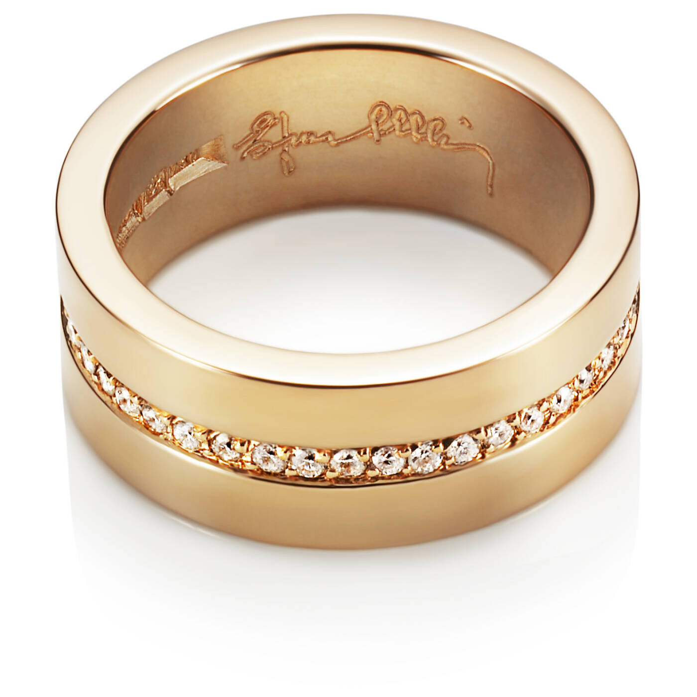 Wide & Stars Ring goud