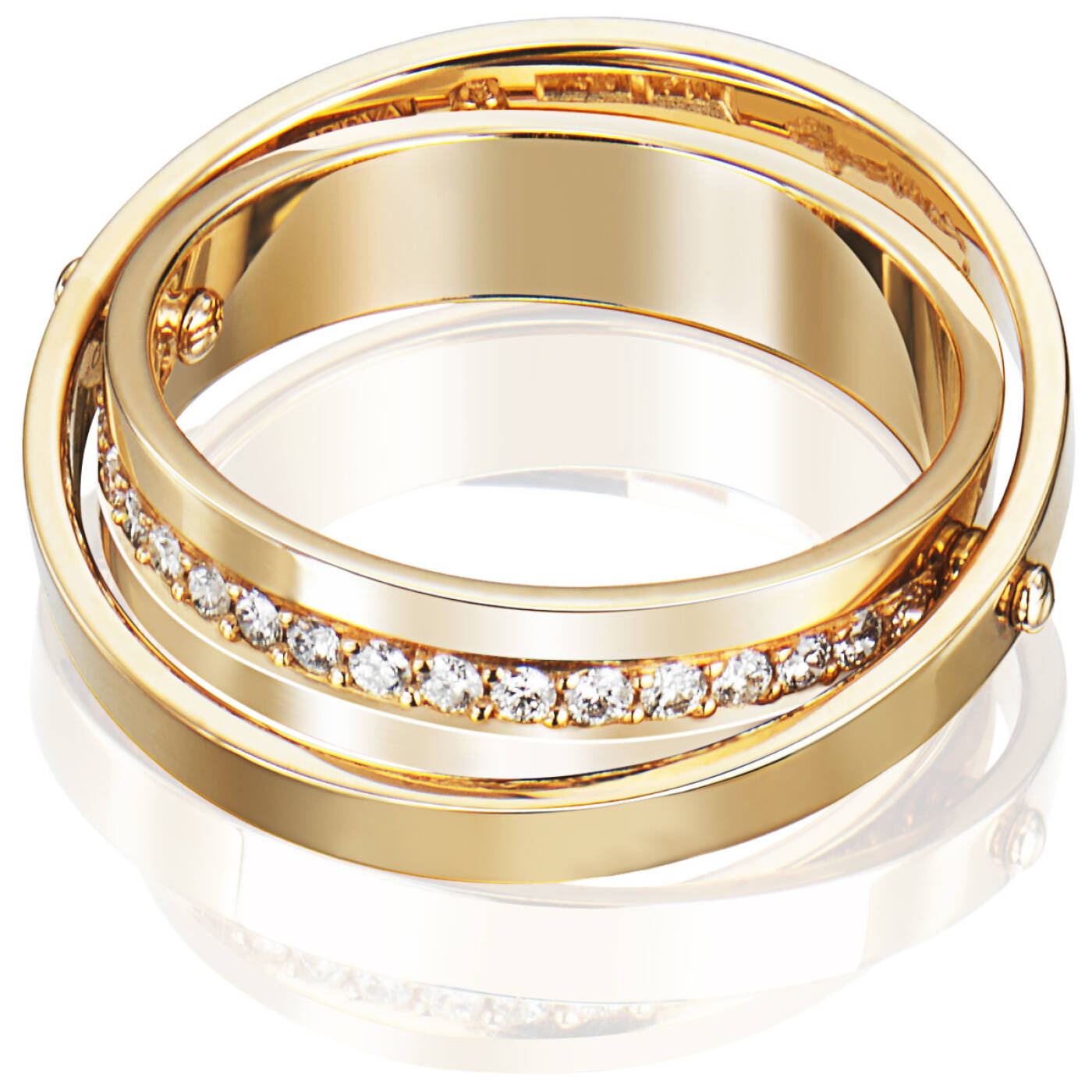 Two Of Us & Stars Ring goud