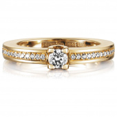 Heart To Heart 0.19 ct diamant Ring goud