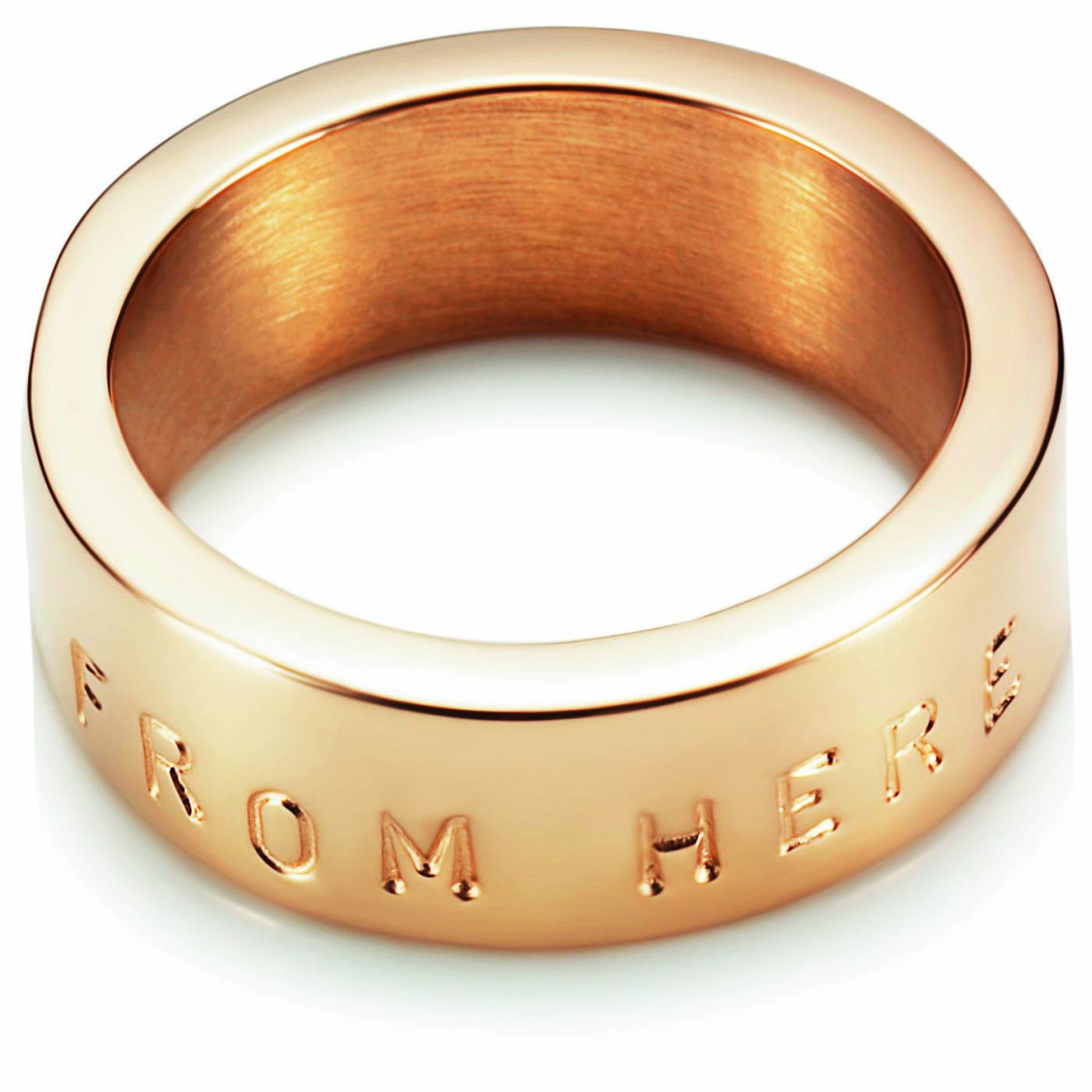From Here To Eternity Stamped Ring goud