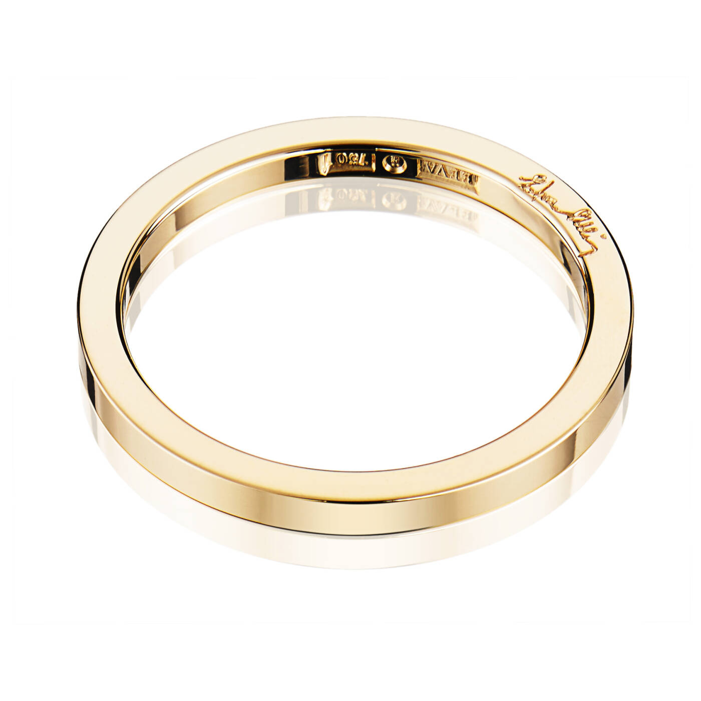 Plain & Signature Thin Ring goud