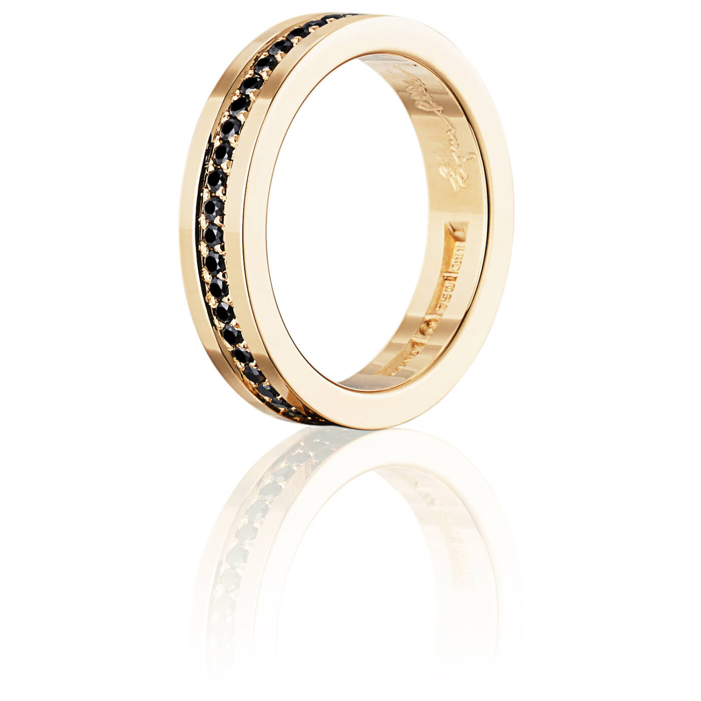 4½ & Black Stars Ring goud