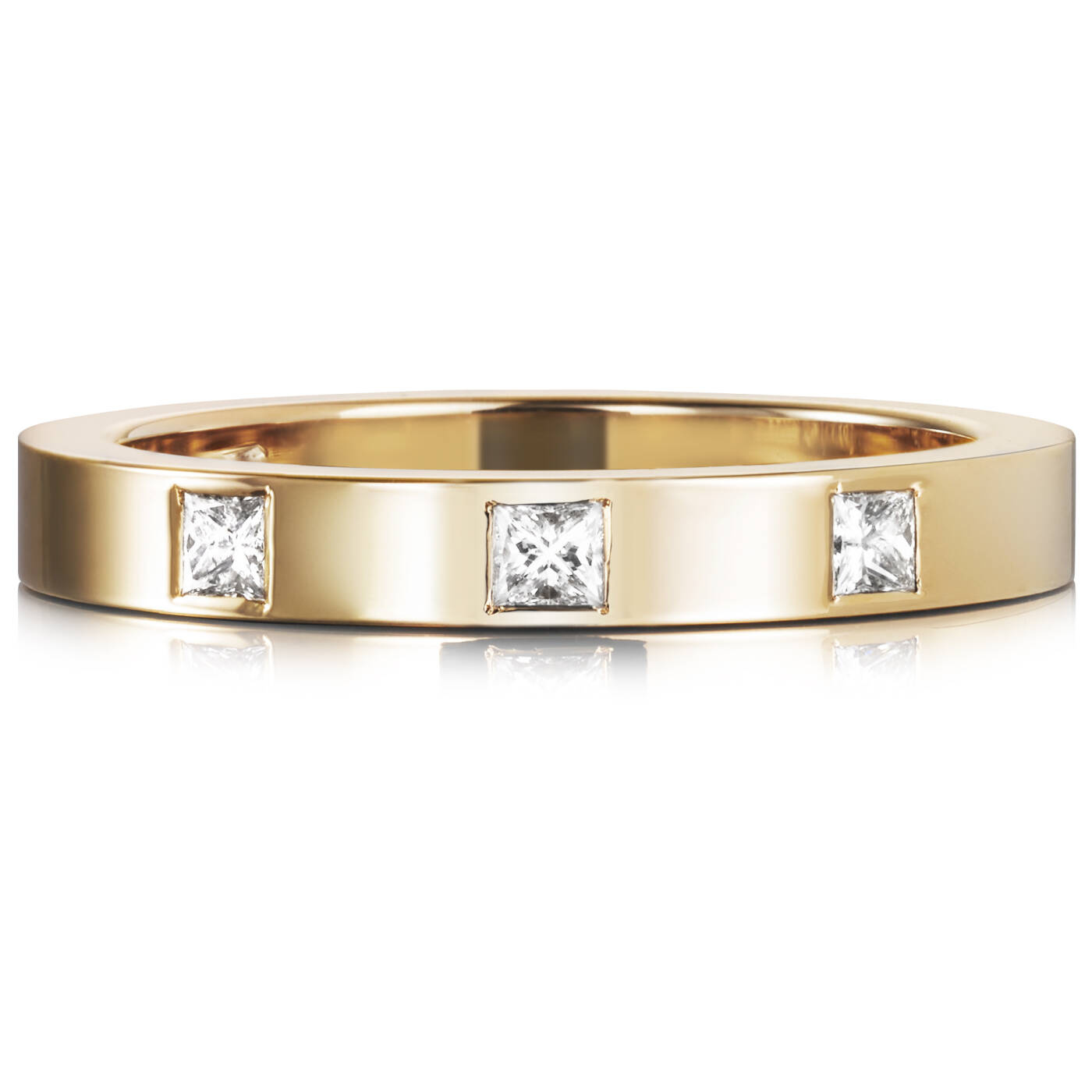 High & I Love You On Top Thin Ring goud