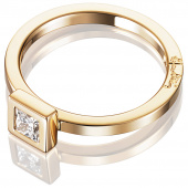 Princess Wedding Thin 0.30 ct diamant Ring goud