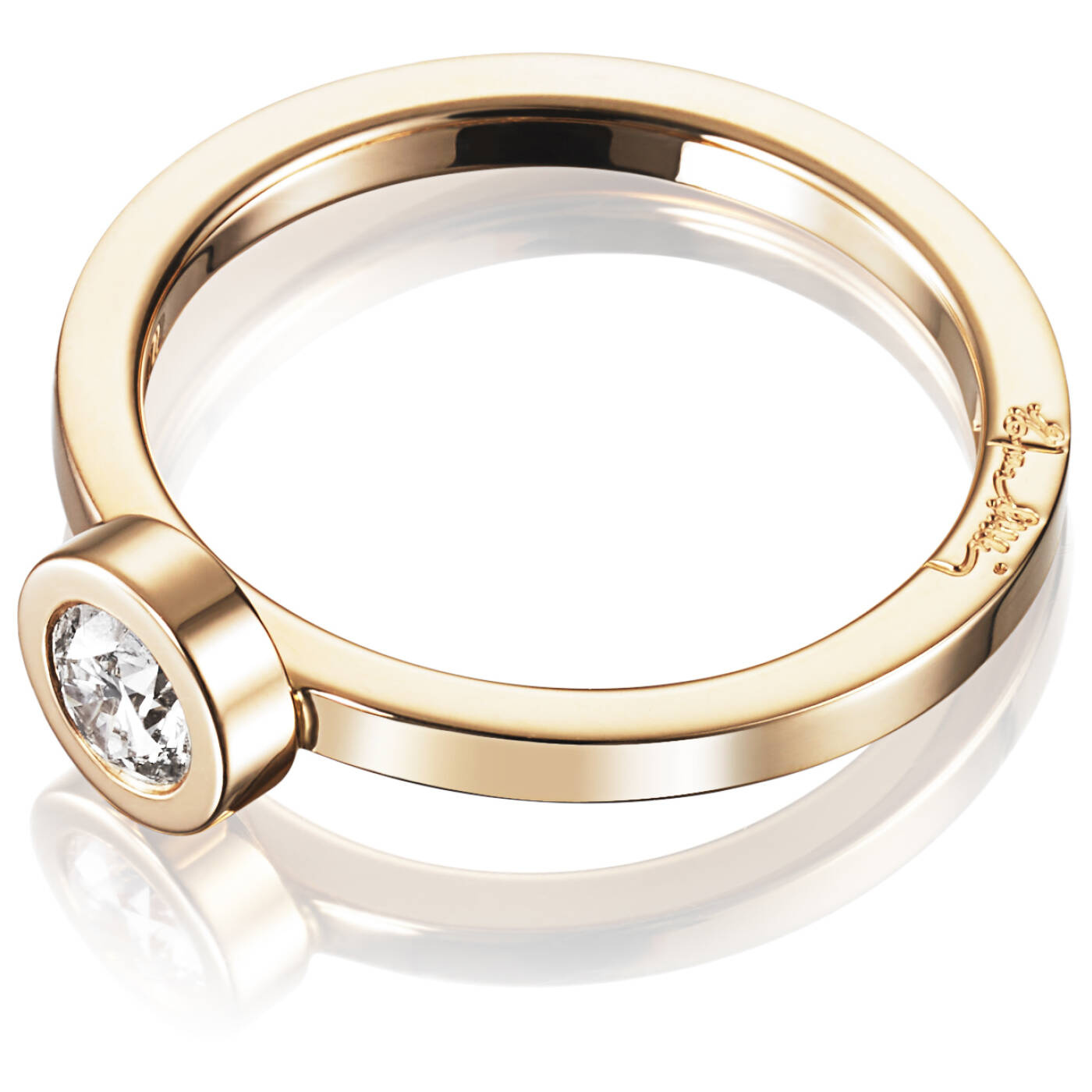 The Wedding Thin 0.30 ct diamant Ring goud