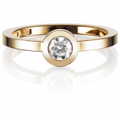 The Wedding Thin 0.30 ct diamant Ring goud