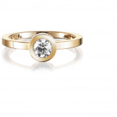 The Wedding Thin 0.40 ct diamant Ring goud