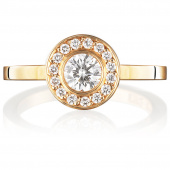 Wedding & Stars 0.40 ct diamant Ring goud