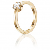 Crown Wedding 0.50 ct diamant Ring goud