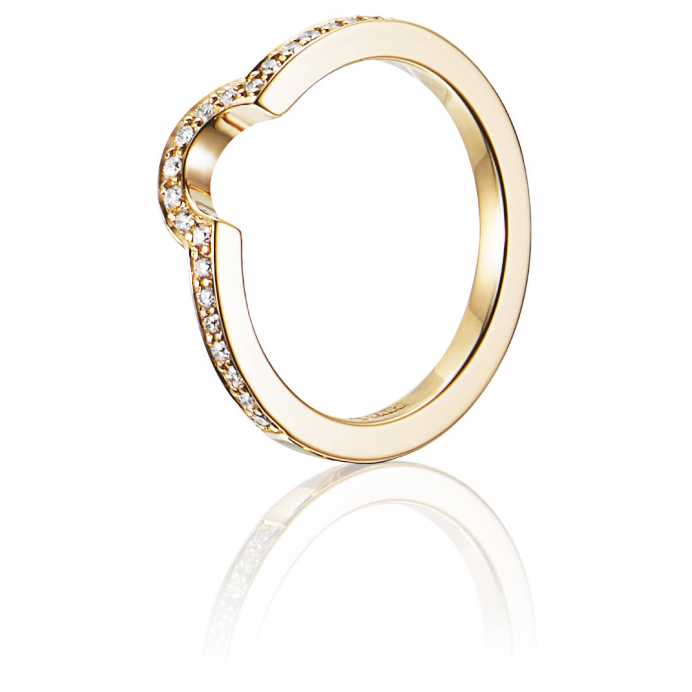 You & Me Threesome Ring goud