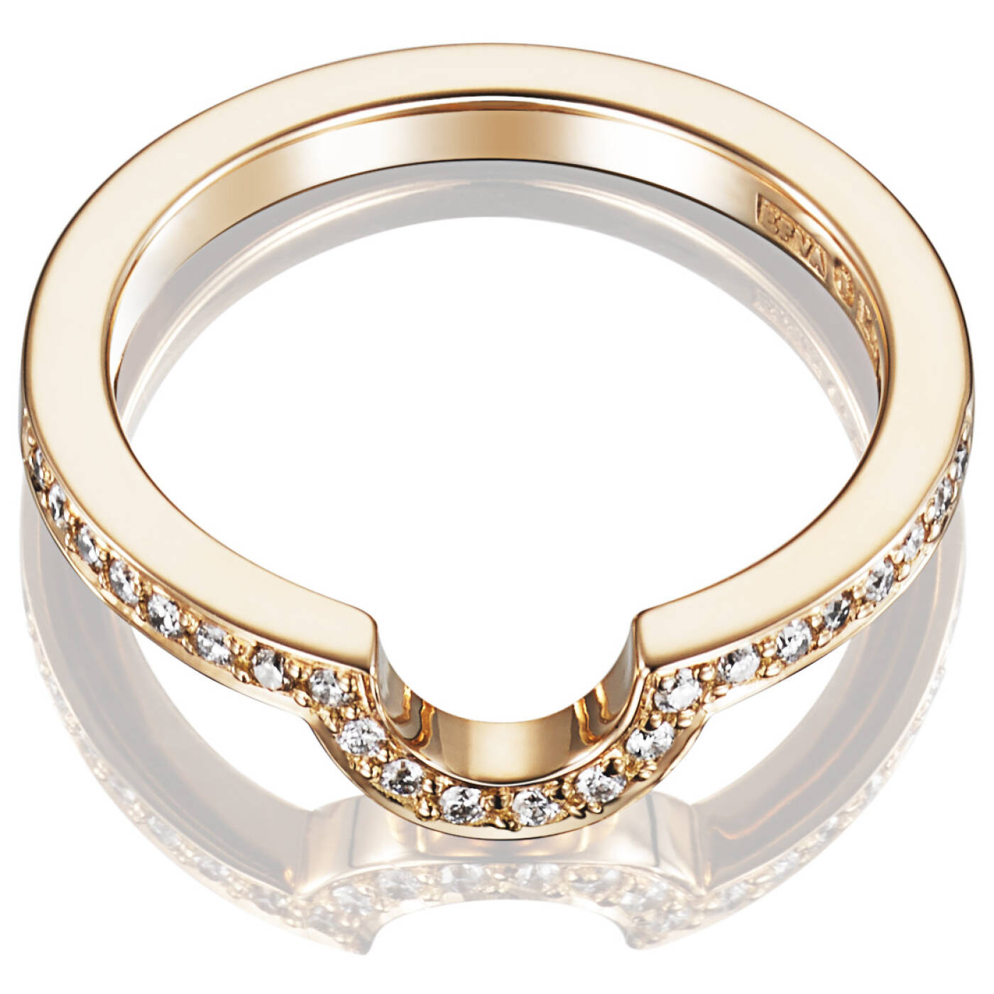 You & Me Threesome Ring goud