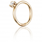 Love Bead Wedding 0.30 ct diamant Ring goud
