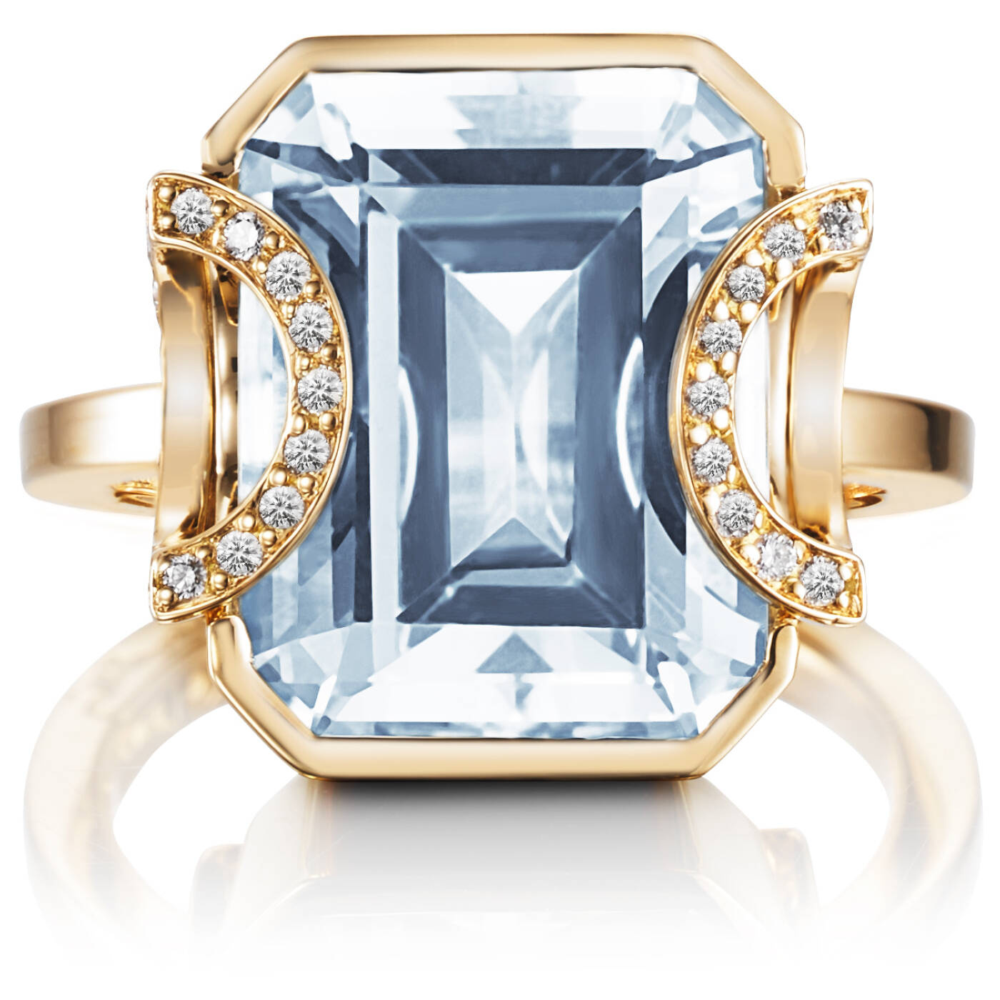 Little Magic Star - Aquamarine Ring goud