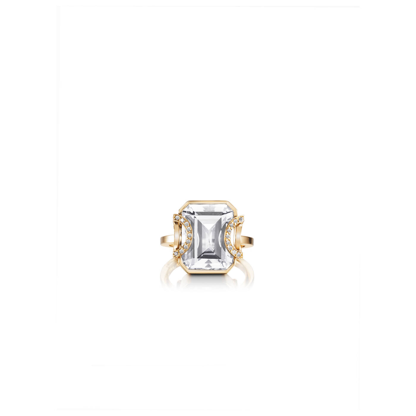 Little Magic Star - Crystal Quartz Ring goud