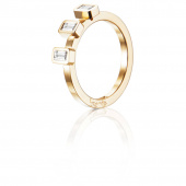 Baguette Wedding 0.30 ct diamant Ring goud