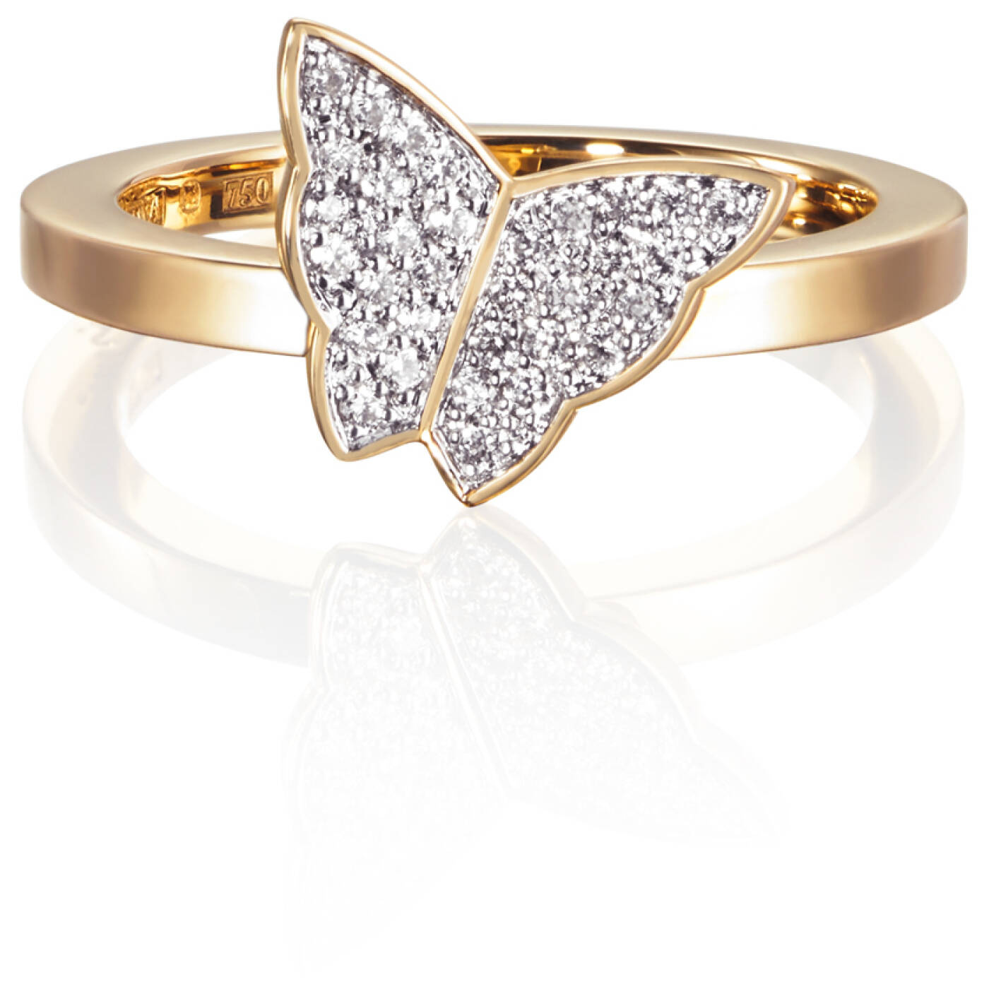 Little Miss Butterfly & Stars Ring goud