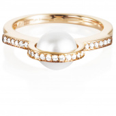 Day Pearl & Stars Ring goud