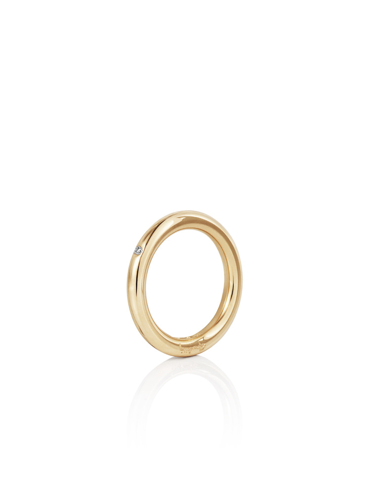 One Love & Stars Thin Ring Goud