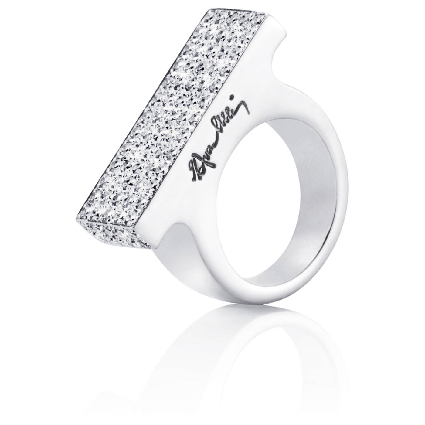 Funky Bling Ring Witgoud