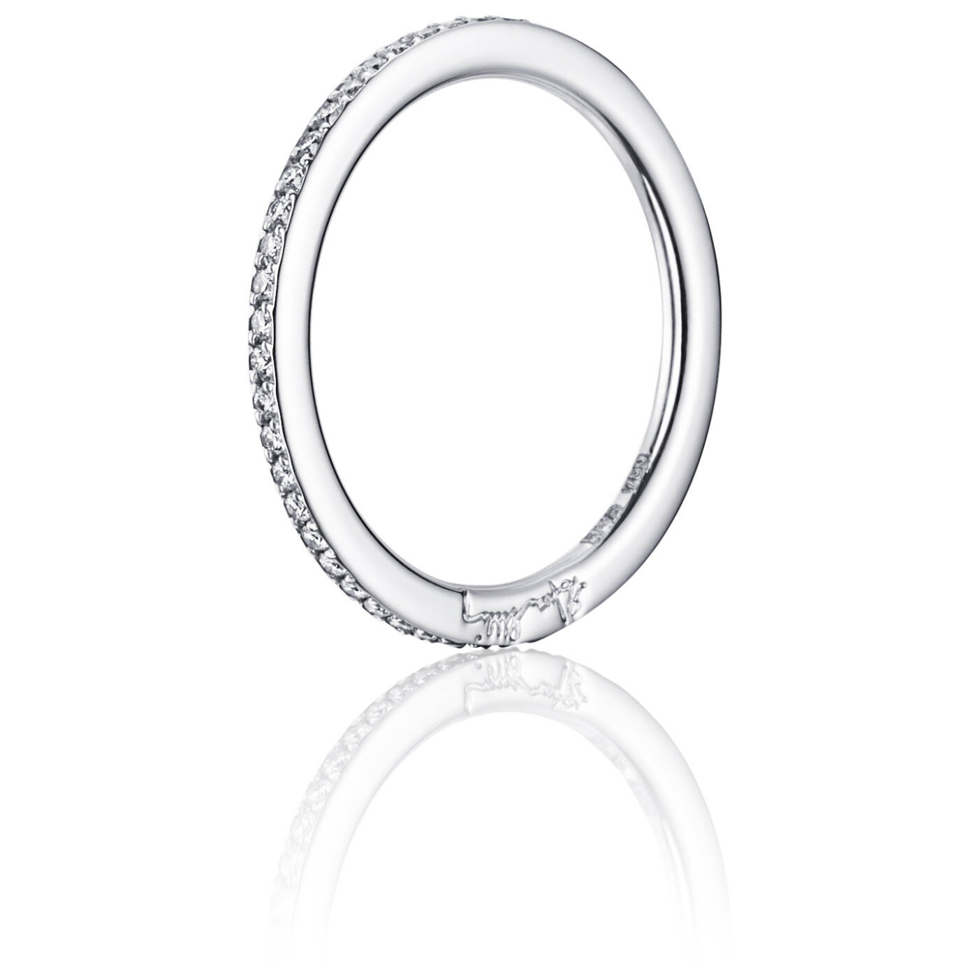 Love Bead & Stars Band Ring Witgoud