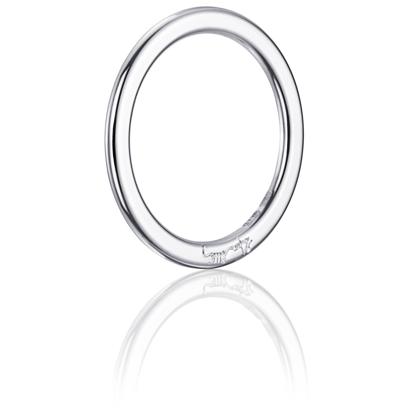 Love Bead Band Ring Witgoud