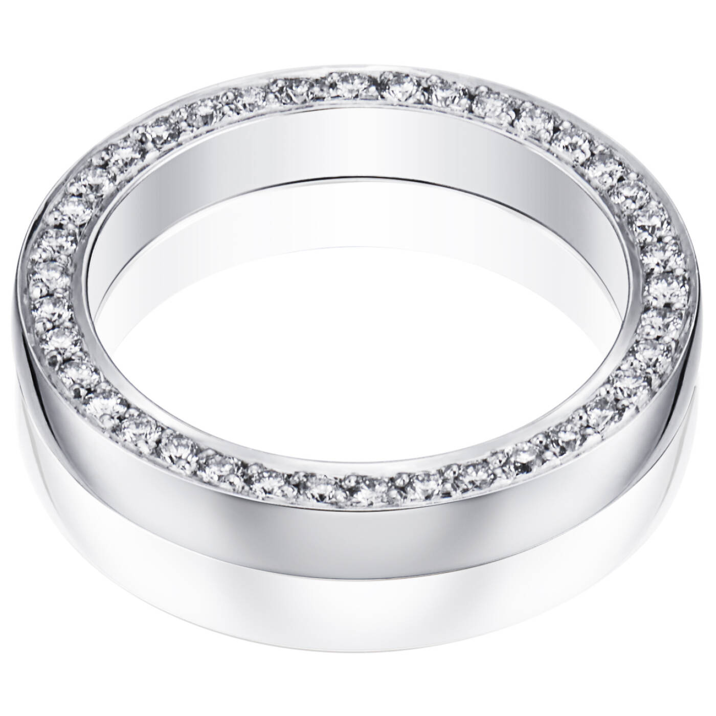 Half Round & Stars On Side Ring Witgoud