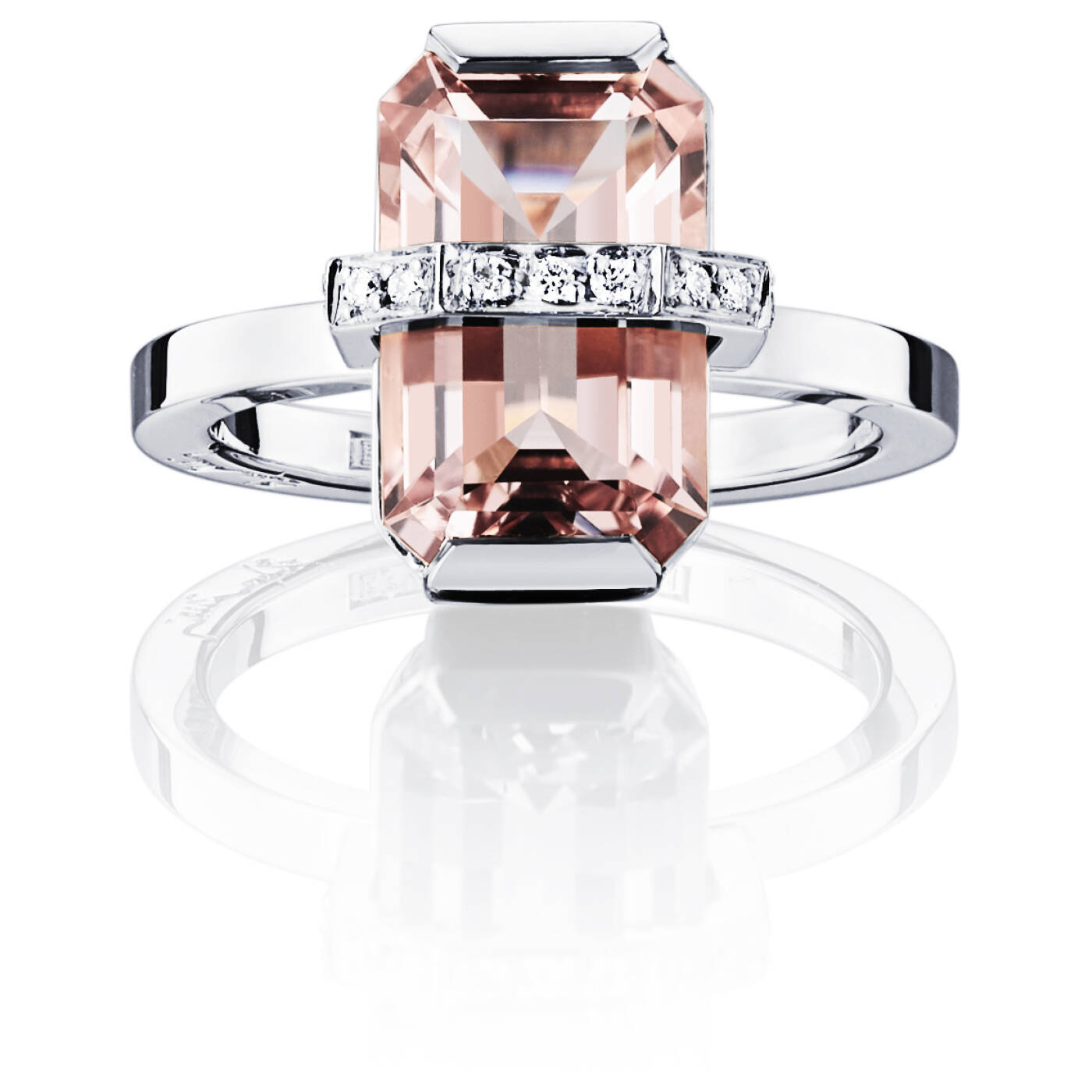 Little Bend Over - Morganite Ring Witgoud