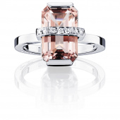 Little Bend Over - Morganite Ring Witgoud