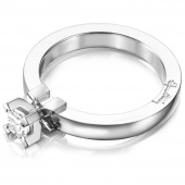 Dolce witte Princess 0.30 ct diamant Ring Witgoud