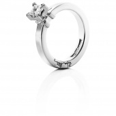 Dolce witte Princess 0.40 ct diamant Ring Witgoud