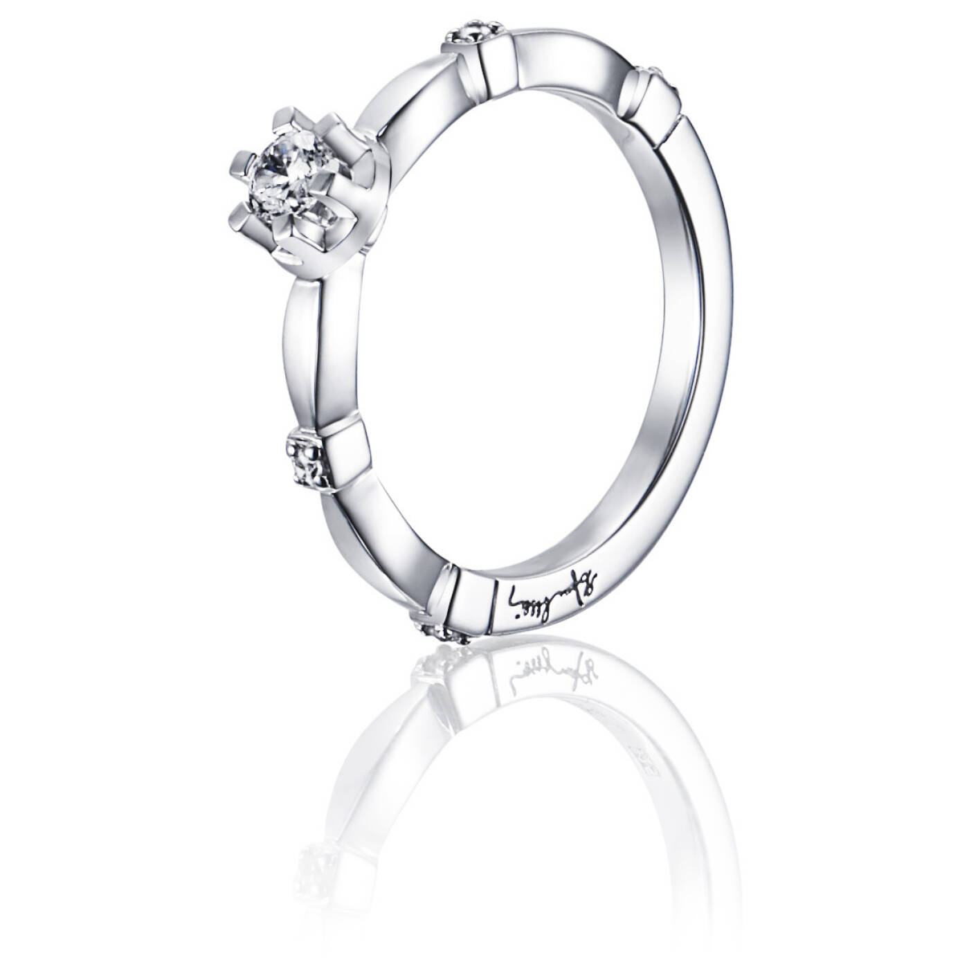 Forget Me Not Star Ring Witgoud