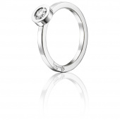 The Wedding Thin 0.30 ct diamant Ring Witgoud