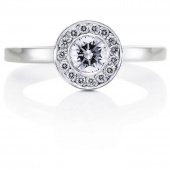 Wedding & Stars 0.40 ct diamant Ring Witgoud