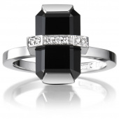 Little Bend Over - Onyx Ring Witgoud