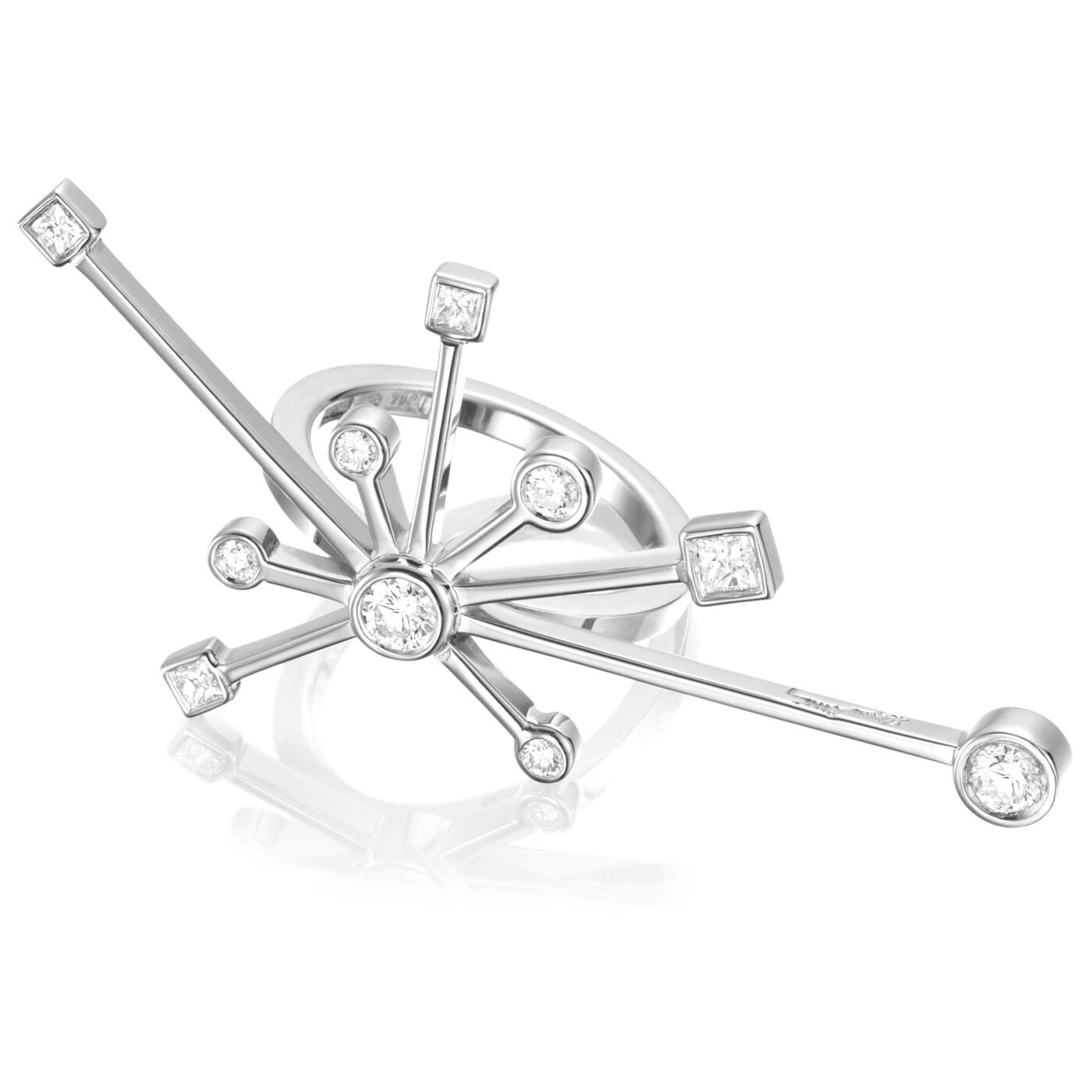 Kaboom & Stars Ring Witgoud