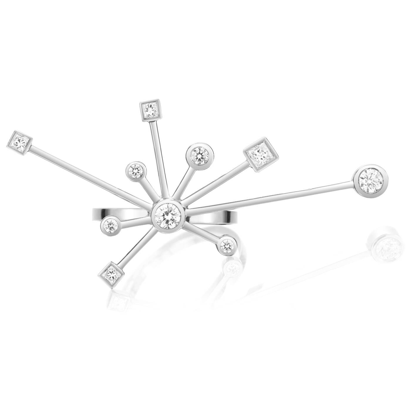 Kaboom & Stars Ring Witgoud