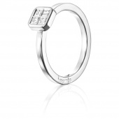 4 Love 0.20 ct diamant Ring Witgoud