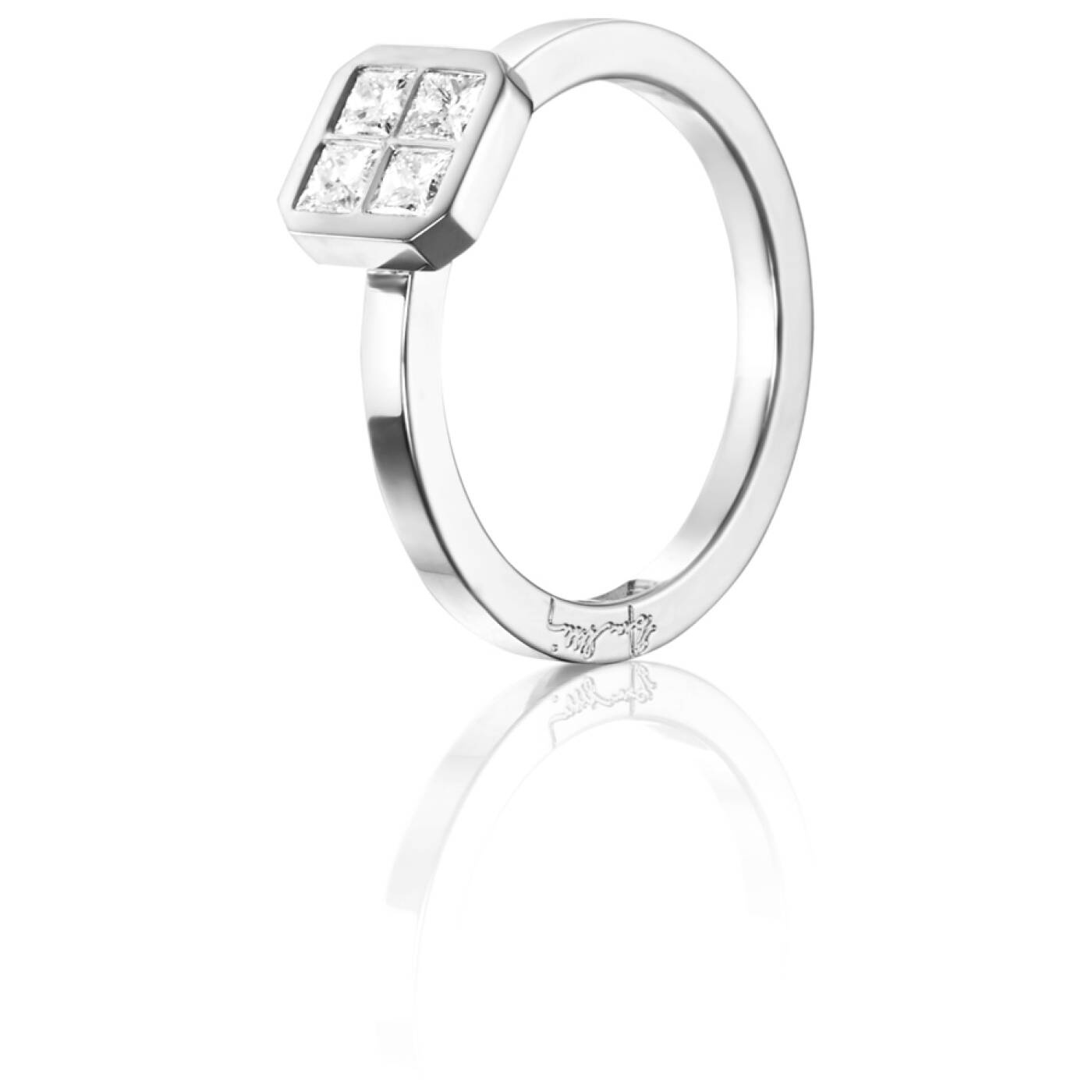 4 Love 0.40 ct diamant Ring Witgoud