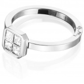 4 Love 0.40 ct diamant Ring Witgoud
