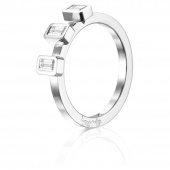 Baguette Wedding 0.30 ct diamant Ring Witgoud