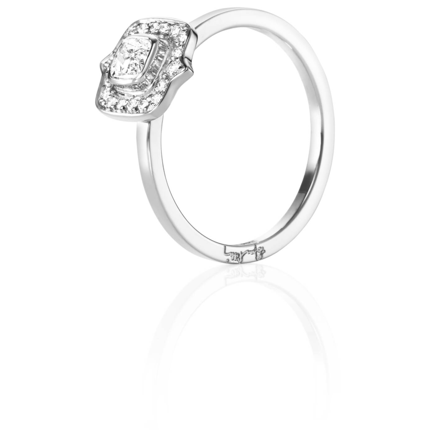 The Mrs 0.30 ct diamant Ring Witgoud