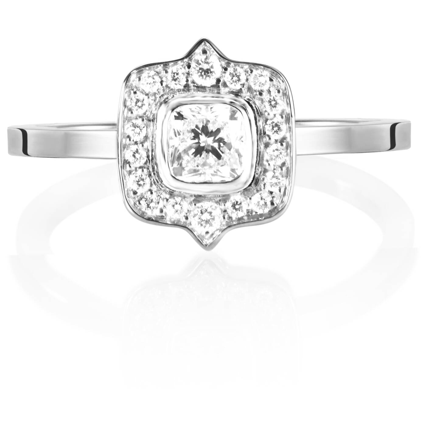 The Mrs 0.30 ct diamant Ring Witgoud