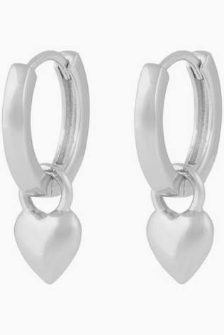 Lovely ring pendant Earrings Silver