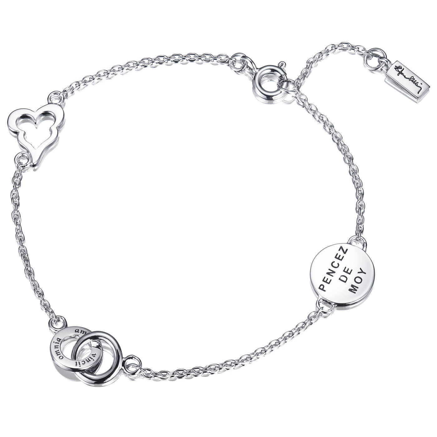 Mini Love Armbanden Zilver 17-19 cm